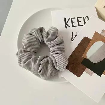 6 шт. Однотонные вельветовые резинки для волос в рубчик, эластичные резинки для волос, корейские аксессуары для волос для женщин, девочек, для хвостика, головной убор