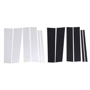 6 шт. отделка для столба с зеркальной отделкой, устойчивая к погодным условиям, простая установка отделки для столба Glossy Black