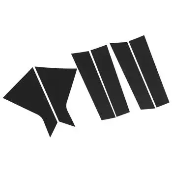 6 шт. отделка столба глянцевая черная с зеркальным эффектом стильная высокопрочная оконная стойка