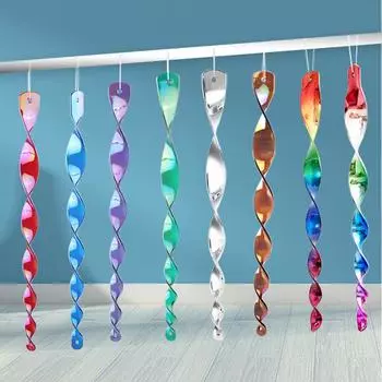 6 шт., отпугиватель птиц, спиральный вращающийся стержень, светоотражающее устройство для сдерживания ветра, устройство управления, сельскохозяйственные отпугивающие птицы, садовые украшения, декор 01