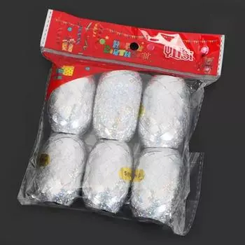 6 шт./пакет 10 м*5 мм фольгированная лента для воздушных шаров на свадьбу, день рождения, вечеринку, украшение, лента для упаковки воздушных шаров, веревка для воздушных шаров