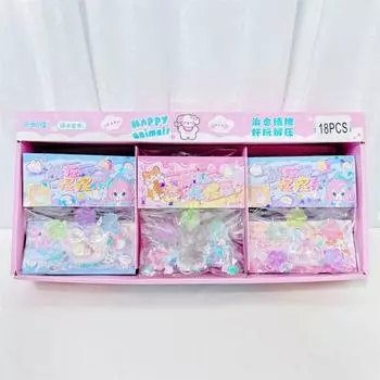 6 шт./пакет Мини светящиеся кошачьи лапки TPR растягивающиеся игрушки новые декомпрессионные игрушки подарок на вечеринку