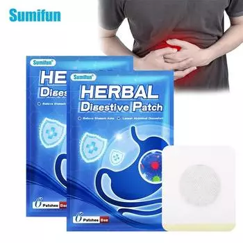 6 шт./пакет пластырь для облегчения боли в желудке, облегчения диареи, метеоризма, гастрита, наклейка на пупок 6pcs/bag