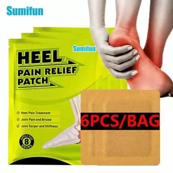 6 шт./пакет, пластырь для пяток, обезболивающий пластырь для ахиллова сухожилия, пластырь для ног, уход за ногами, травяные пластыри