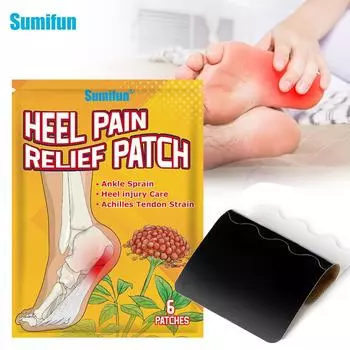 6 шт./пакет пластырь для снятия боли при пяточной шпоре пластырь для прижигания стопы наклейка для ухода за ногами K17701