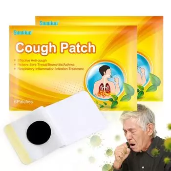 6 шт./пакет пластырь против кашля пластырь от кашля травы мокрота пластырь для облегчения кашля астма 6pcs/bag