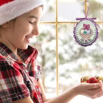 6 шт. пасхальное украшение из фетра ручной работы в виде кролика, подвесное украшение в виде яйца, весенний узор, праздничный