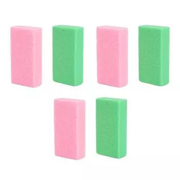 6 шт. пемза для удаления огрубевшей кожи мозолей полиуретановая пена пилинг педикюр скраббер пемза розовый