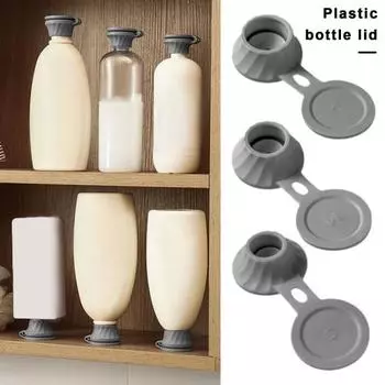 6 шт. перевернутая крышка для опорожнения бутылки, герметичная, 3 размера, TPE, дозатор шампуня, лосьона для тела, кухонная приправа, перевернутая крышка для бутылки розовый