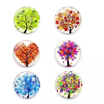 6 шт. Персонализированные и забавные магниты на холодильник в виде дерева, Милые креативные магниты на холодильник для сообщений, Декоративные