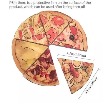 6 шт. Персонализированный пазл-пицца, магниты на холодильник, милые магниты на холодильник, доска для сообщений, белая доска, магниты для сообщений, декоративные