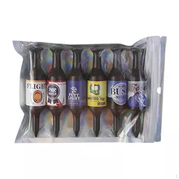 6 шт. пивные бутылки гольф-тройники мяч держатель для ногтей забавные тренировочные принадлежности для гольфа вниз Box Packing