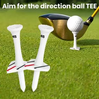 6 шт. пластиковые футболки для гольфа уменьшают трение и сопротивление профессиональные футболки для гольфа 7,5/8/8,5 см изогнутые сервировочные штифты тренировочный мяч для гольфа