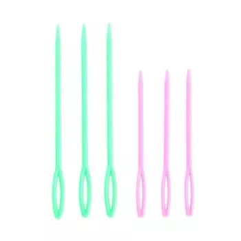 6 шт. Пластиковые швейные иглы Binca для вязания крючком для вышивки крестом 7/9c