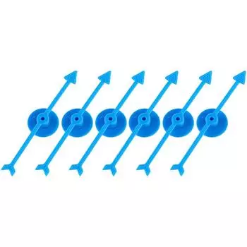 6 шт. Пластиковые стрелы-спиннеры, аксессуары для настольных и карточных игр своими руками для детей, школьников, занятий, игрушек для вечеринок красный
