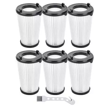 6 шт. Пластиковый фильтр для пылесоса, сменный элемент, вакуумный фильтр, пластиковый материал, запасная часть для AEG CX7/CX7-2