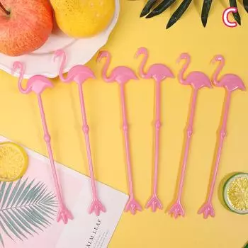 6 шт. пластиковый коктейльный мадлер напиток винный декор коктейльные палочки для смешивания опунция фламинго винный миксер кофе пудрер C