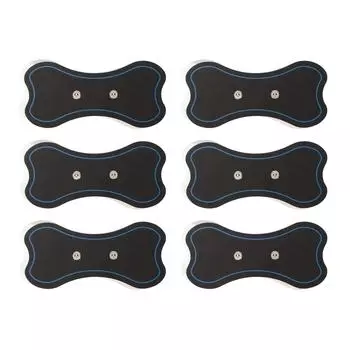 6 шт. Пластыри для массажа шеи с низким сопротивлением, самоклеящиеся сменные массажные подушечки для шеи