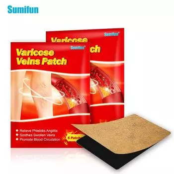 6 шт пластыри для удаления отеков ног, китайские пластыри 6pcs/bag