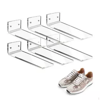 6 шт. Плавающий дисплей для обуви, полка, монтируемая в комнате