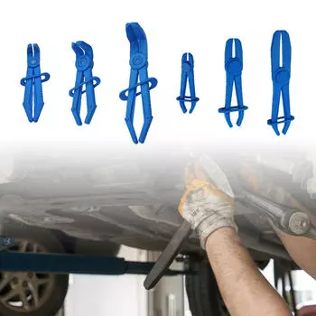 6 шт., плоскогубцы для обрезки труб, инструменты для ремонта кривой, масло, вода, топливопровод, плоскогубцы, зажимы