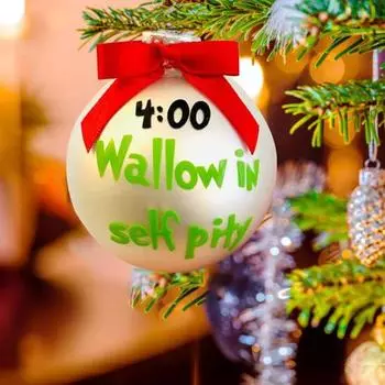 6 шт. Подарочный набор с украшением в виде расписания, рождественские шары, украшение на рождественскую елку, подвесные безделушки для праздничной вечеринки, домашний декор Six-piece set