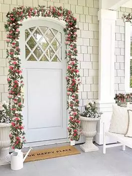 6 шт. поддельные розы, цветы, растения, искусственный цветок, висячая роза, плющ, домашний отель, офис, свадьба, вечеринка, сад, ремесло, художественный декор розовый