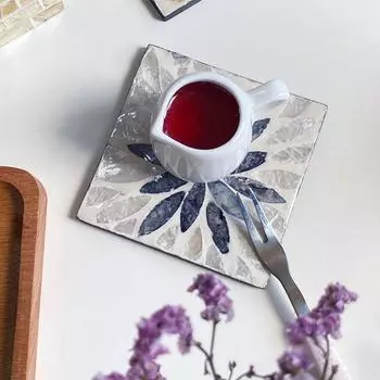 6 шт. подставка для чашки с теплоизоляцией, чехол, подставка для столовых приборов, цветная подставка под стакан в виде ракушки, кофе 1 Pc Style F