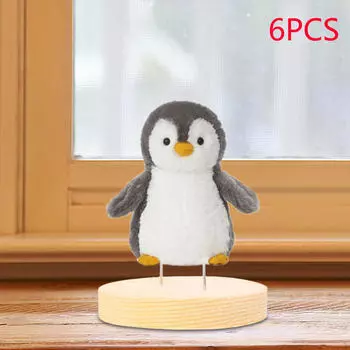 6 шт. Подставка для кукол, вязаных крючком, держатели, стеллаж для хранения войлочных изделий из животных в деревенском стиле single pin