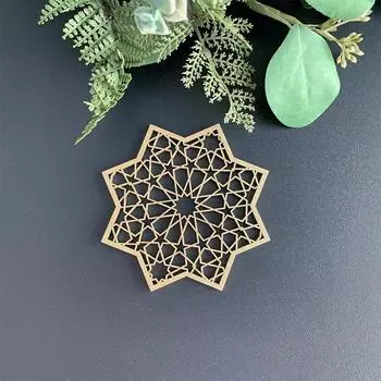 6 шт. подставка под кофе для кружки для чая, молока, чашки для напитков, самшитовые изоляционные коврики для стола, принадлежности для вечеринок, узор в виде звезд, коврики для чашек, креативные 6pcs