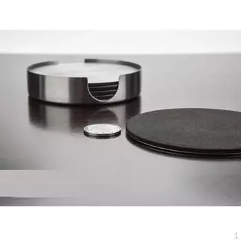 6 шт. подставок из нержавеющей стали с держателем подставки Square