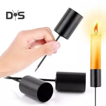 6 шт. подсвечник колышек прочный металлический подсвечник шип конус столб подставка для свечей основание свадебный стол центральное украшение украшение чёрный