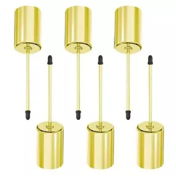 6 шт. подсвечник колышек прочный металлический подсвечник шип конусный столб подставка для свечей основание чёрный