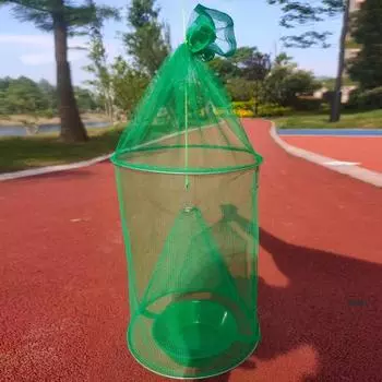 6 шт. подвесная ловушка для мух, сверхмощная мелкая сетка, многоразовая, для использования в помещении, на открытом воздухе, в саду, на ранчо, на семейной ферме