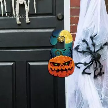 6 шт., подвесной дверной знак на Хэллоуин, подвесная летучая мышь, тыква, бумажное украшение, праздничные украшения на Хэллоуин для домашней вечеринки 6pcs