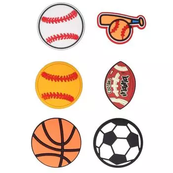 6 шт. подвесок для пляжной сумки, симпатичные силиконовые декоративные аксессуары для пляжной сумки, прикрепляемые к сумке Bogg