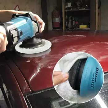 6 шт., полировщик для автомобиля, шерстяная полировальная машина, восковые подушечки, полировальные подушечки для автомобиля, набор из губчатой пены для полировки автомобиля, шлифовки, нанесения воска