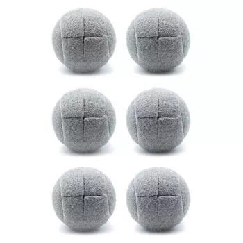 6 шт. предварительно вырезанный теннисный мяч Walker для ножек мебели и защиты пола, прочное долговечное фетровое покрытие, серый