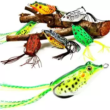 6 шт. приманка для лягушки с полым телом, мягкие рыболовные приманки – ни одна рыба не откажется