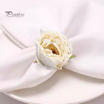 6 шт. Привлекательная противоскользящая яркая пряжка для салфеток Банкетный свадебный зажим Гостиничное снабжение