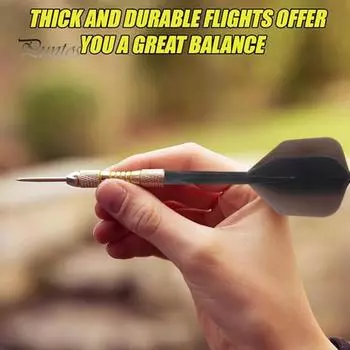 6 шт., профессиональные точные летающие дротики в помещении и на открытом воздухе 2Ba 4Ba, прозрачный пластиковый встроенный вал дротика, сменные аксессуары для дротика A чёрный