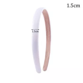 6 шт. Простая широкая повязка на голову для девочек и женщин Черная Белая Материал для рукоделия DIY Полуфабрикат Аксессуар для волос Тканевая повязка на голову