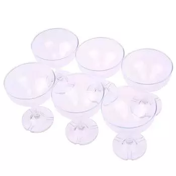 6 шт прозрачных акриловых бокалов для вина, бокалов для шампанского, свадебных чашек