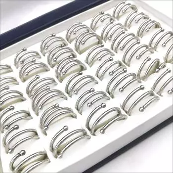 6 шт. пружинное кольцо из нержавеющей стали, кольцо из титановой стали, ювелирные изделия 6