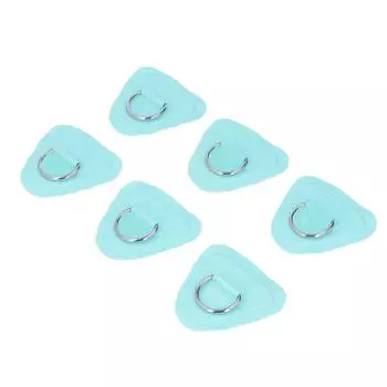 6 шт. ПВХ D-образные кольца эластичные веревки набор из нержавеющей стали D-образные кольца набор банджи шнур для надувных