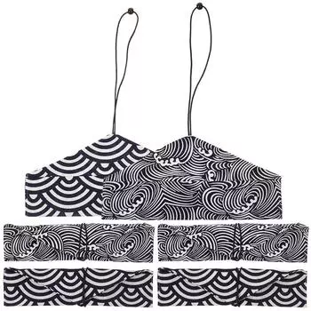 6 шт. японских тканевых мешочков для палочек для еды, мешочки для палочек для суши, карманы для столовых приборов, упаковка, карманы для палочек для еды, сумки синий