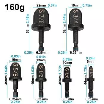 6 шт. расширитель отверстий для медных труб, электрическая расширительная головка, расширительный патрубок, набор принадлежностей для электроинструмента по обслуживанию кондиционера