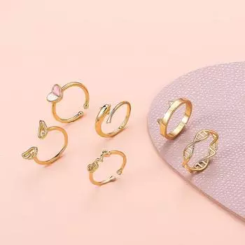 6 шт регулируемые медные кольца для пальцев ног для женщин открытое кольцо для хвоста женские пляжные украшения для ног