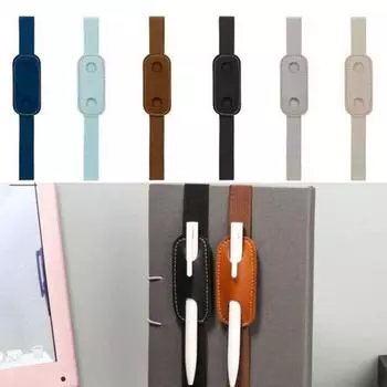 6 шт. регулируемые ремни эластичная лента держатель для ручки цветной зажим для ручки для ноутбука офисные принадлежности бежевый