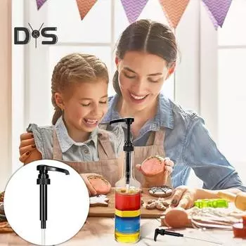 6 шт., режущий тощий насос для сиропа, пищевой, простая установка, бутылка для чая, сока, насос для бутылки сиропа, кофе белый